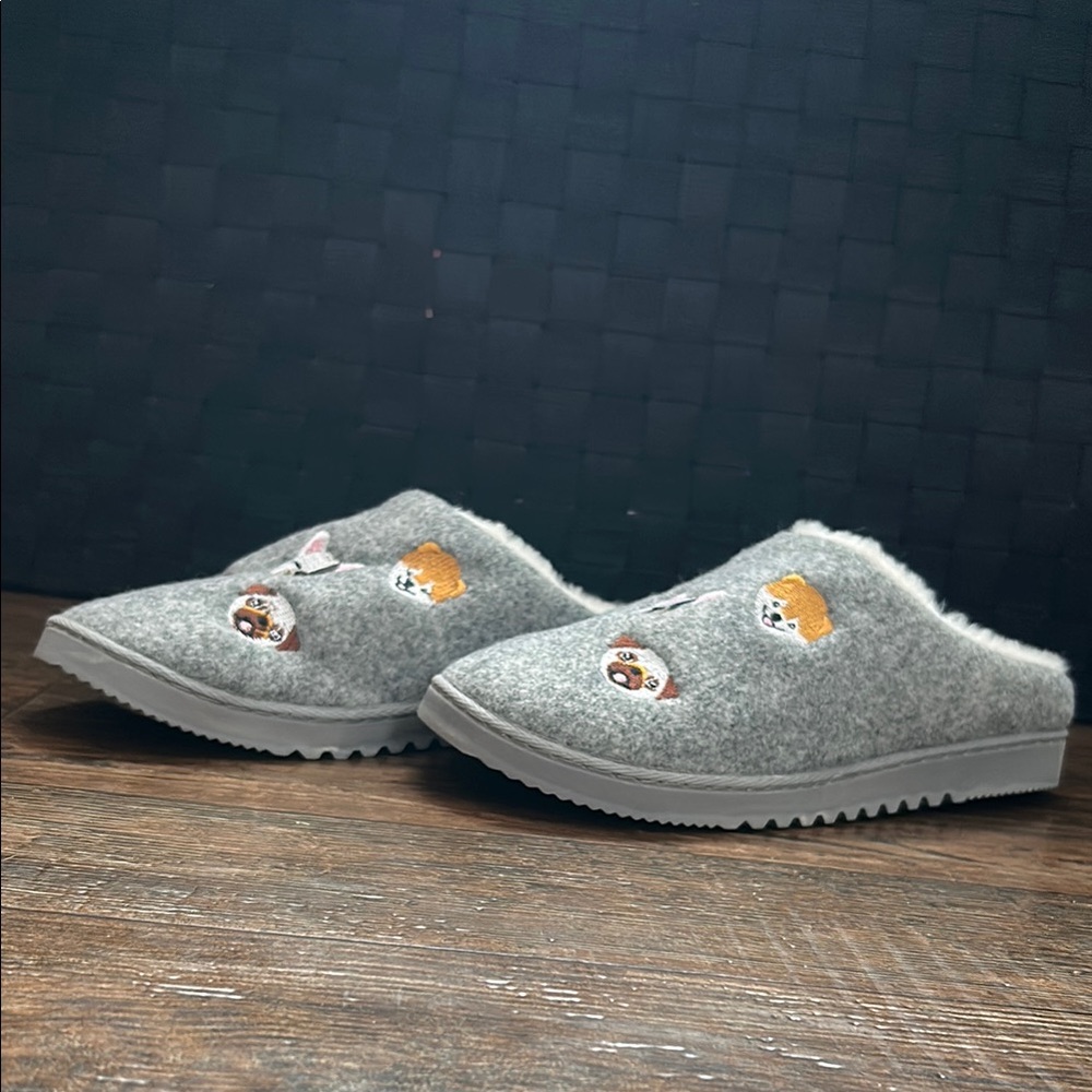 Gray Kids One Piece Slippers